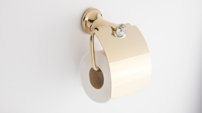 Glam Toilet Paper Holder with Lid - Buy Toilet Paper Holder Toronto ON at Handle This
