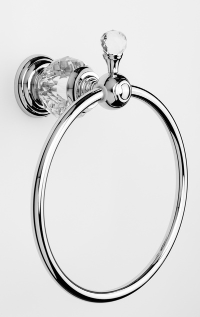 Royal Towel Ring with a Crystal - Buy Bathroom Accessories in Toronto ON at Handle This