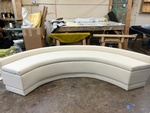 Modern upholstered curved sofa by Nesco Upholstery and Design -  Commercial Upholstery Services