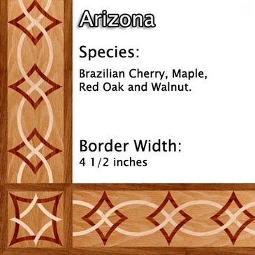 Arizona Hardwood Floor Border Sample - Al Havner and Sons Hardwood Flooring