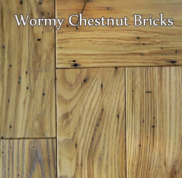 Wormy Chestnut Bricks Hardwood Flooring Installation by Detroit Hardwood Contractors - Al Havner and Sons Hardwood Flooring