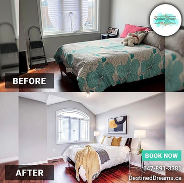 Before and After Home Staging Services Stoney Creek by Destined Dreams