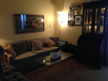 Senior residence livingroom fter move