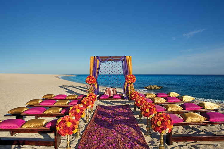 Tropical Destination Wedding at the beautiful Dreams Los Cabos Suites Golf Resort & Spa