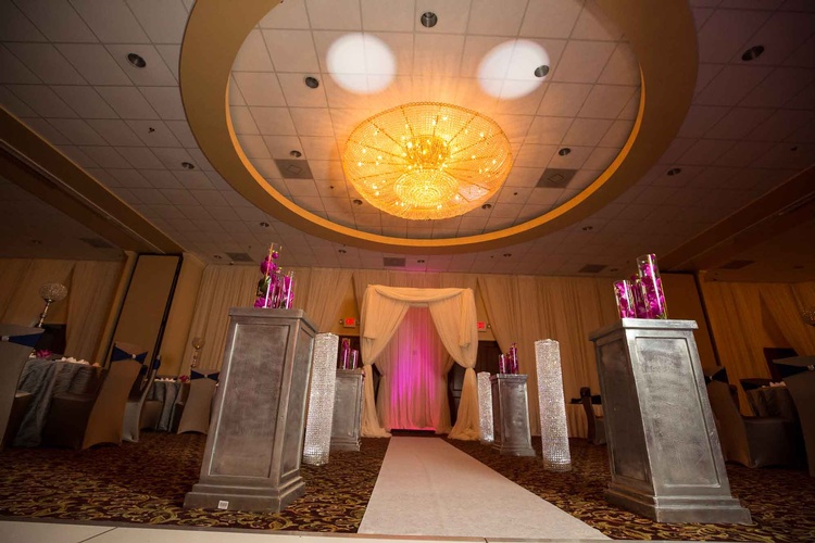 Wedding ceremony venue with floral decorations done by Houston Event Planning