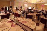 Professional conference table setup by Community Event Planners at Houston Event Planning