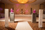 Wedding reception venue with lighting and decor done by Houston Event Planning