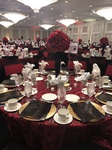 Elegant table setup for community event planned by professionals at Houston Event Planning