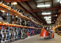Large Elbow Joint Pipe Storage Room - Commercial Photography Houston TX