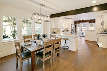 Modern Rustic Dining Room by Poetically Featured Properties - Interior Design Services Redmond