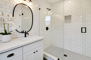 Stunning White Bathroom Design by Poetically Featured Properties