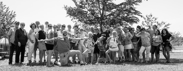 Monochrome Outdoor Group Photograph by Minnesota Photographer at Mode T Productions