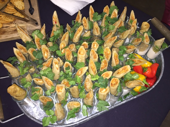 Canapé Menu at an event by Christie's Catering - Wedding Catering Seattle