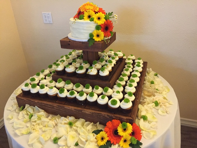 Wedding Cake Display by Christie's Catering - Catering Menu Seattle