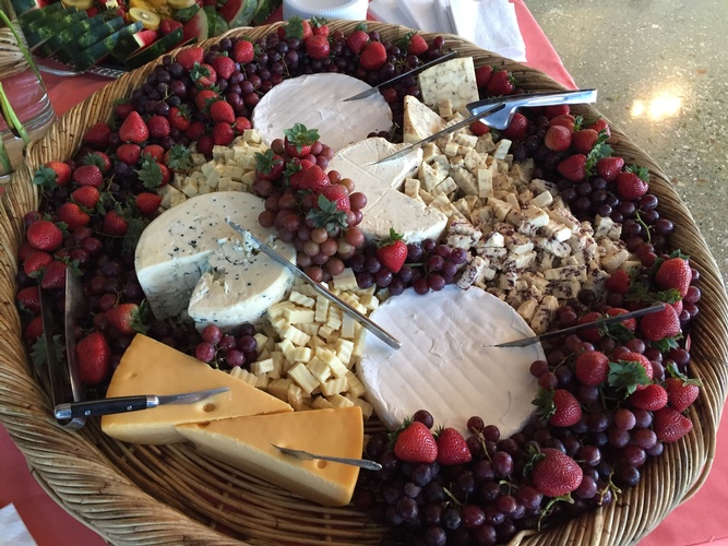 Cheese and Fruit Platter at a Wedding Catering by Christie's Catering - Event Catering Menu Seattle 