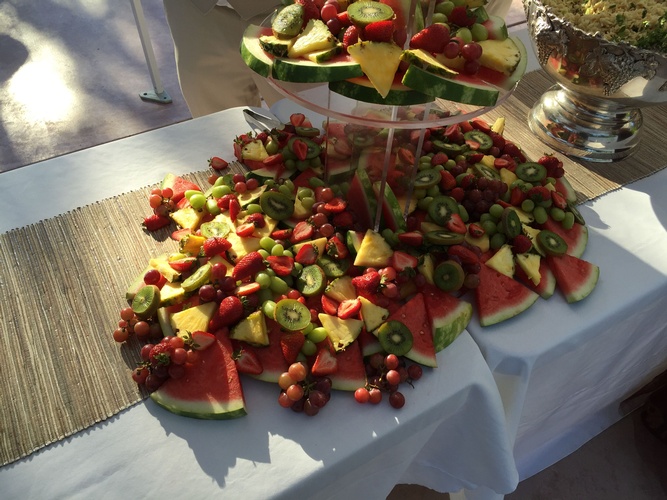 Freshly chopped Fruits Platter at a wedding by Christie's Catering - Event Catering Menu Tacoma