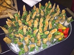 Canapé Menu at an event by Christie's Catering - Wedding Catering Seattle