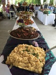 Buffet Menu set up at a Wedding Catering by Christie's Catering - Catering Services Tacoma 