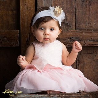 Cute Baby Girl in a Pink Frock - Baby Photography Services Albuquerque by Kim Jew