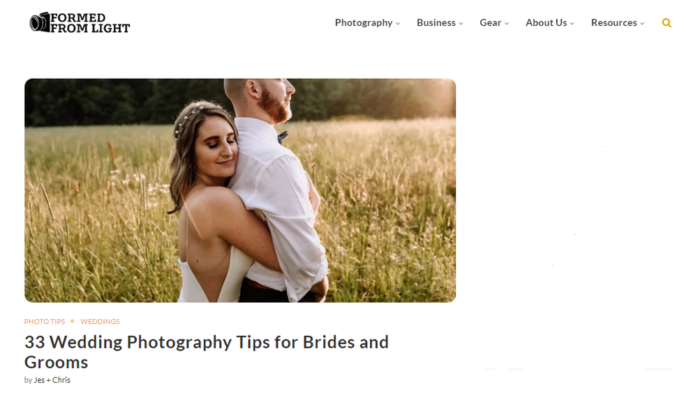 33 Wedding Photography Tips for Brides and Grooms – Formed From Light.png