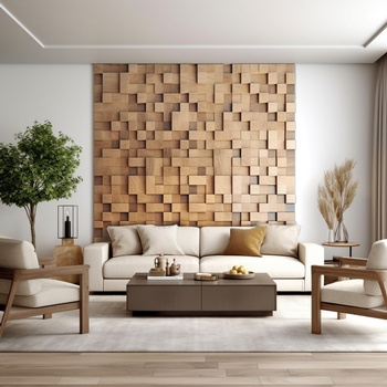 Wooden cube panels 