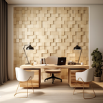 Decorative 3d wooden wall panel