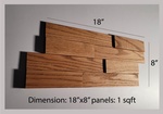 3D wood wall panel