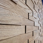 Solid wood wall panel