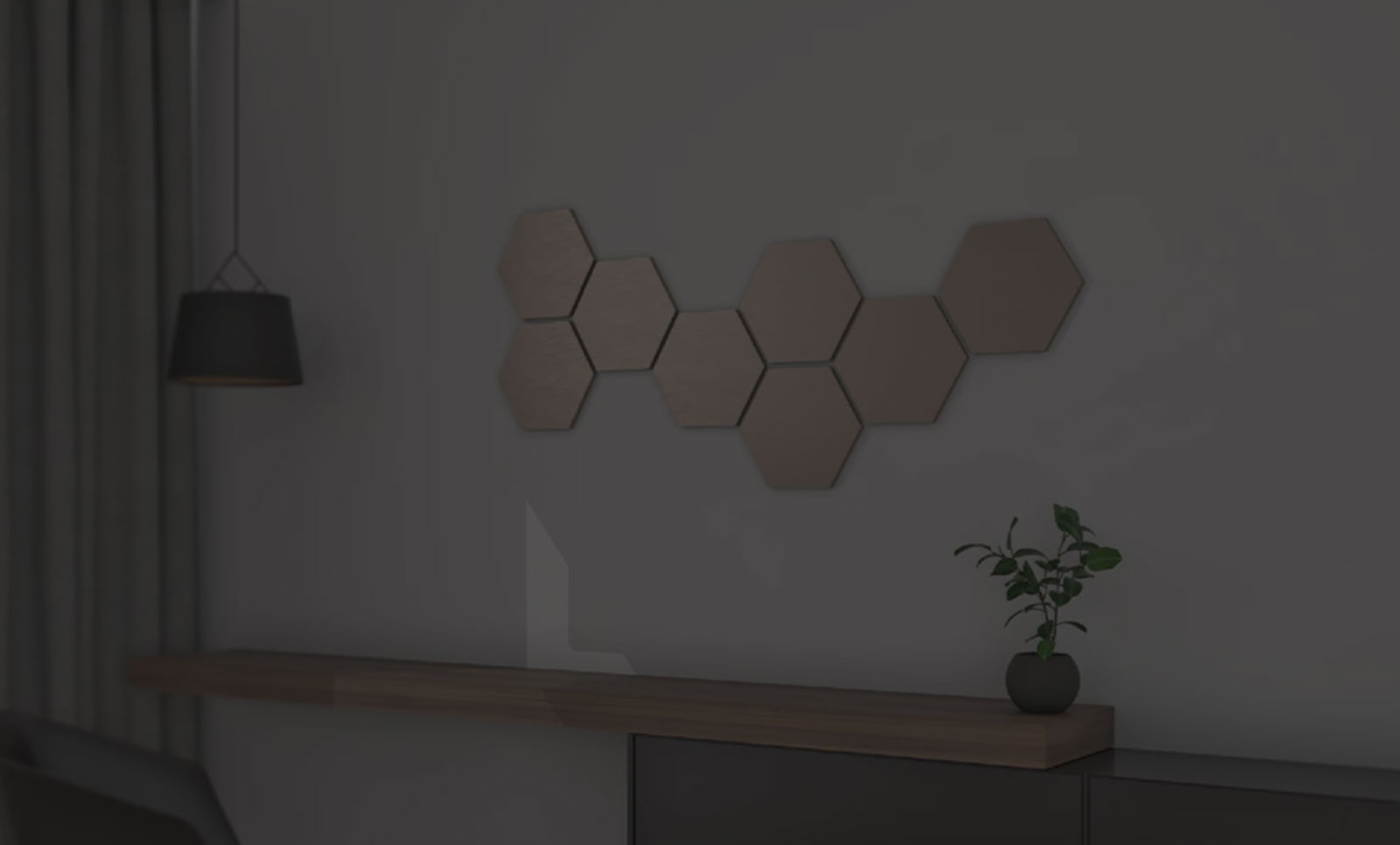 3D Hexagon Wall Panels