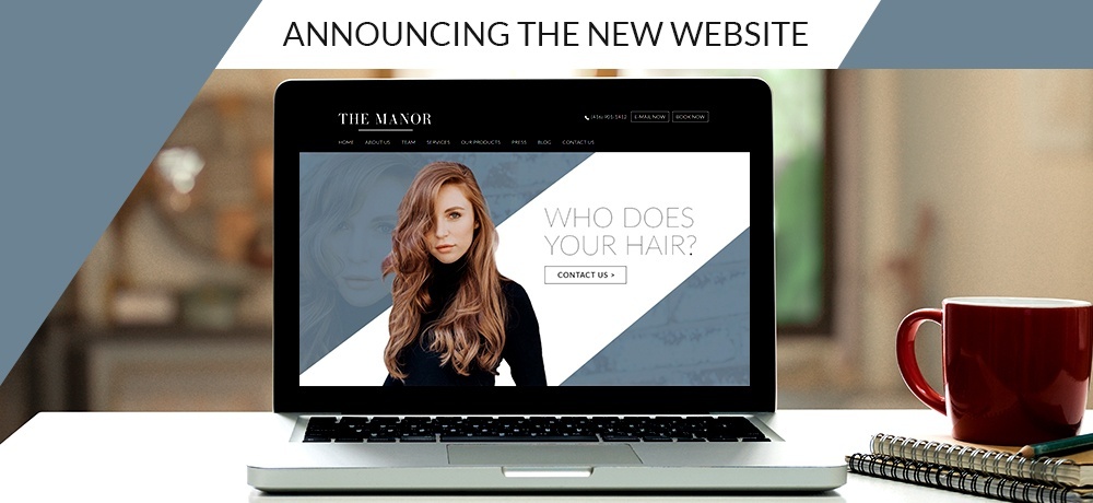 Announcing the New Website - The Manor - A Boutique Salon