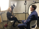 A Corporate Interview being shot by Merlin Productions LLC Crew