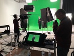 Green Screen Video Recording by Merlin Productions LLC Crew at an indoor studio