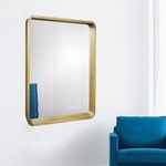 Buy Wood Vanity Mirror with Rounded Corners at In Style Furniture Gallery