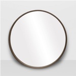 Buy Denmark Walnut Round Mirror at Contemporary Furniture Store in Mississauga ON - In Style Furniture Gallery