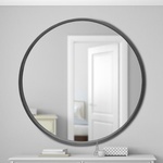 Buy MDF Framed Round Ledge Mirror at In Style Furniture Gallery - Furniture Store in Mississauga