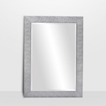 Buy Rectangular Framed Contemporary Crinkle Vanity Mirror at In Style Furniture Gallery