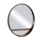 Buy Modern Round Mirror with shelf at In Style Furniture Gallery - Modern Condo Furniture Mississauga ON