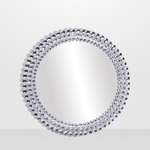Buy Glass Beads Framed Round Mirror Online at In Style Furniture Gallery -  Furniture Store in Mississauga