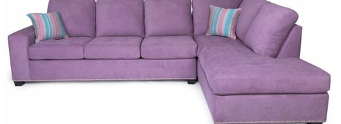 Buy 2 Piece Sectional Purple Sofa - Modern L Shaped Sectional Sofa Kitchener at In Style Furniture Gallery