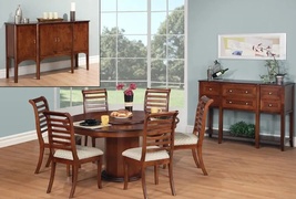 Buy Wooden 4 Seater Round Dining Table - Condo Furniture Woodbridge at In Style Furniture Gallery