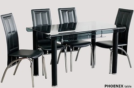 Buy Tempered Tinted Bended Glass Dining Table at In Style Furniture Gallery - Contemporary Furniture Store in Mississauga