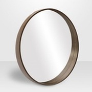 Buy Denmark Walnut Round Mirror at In Style Furniture Gallery - Furniture Store in Mississauga ON