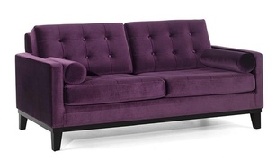 Buy Purple Fabric 2 seat Sofa - Modern Custom Sofa Burlington at In Style Furniture Gallery