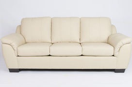 Buy 3 Seater Cream Leather Sofa - Modern Custom Sofa Hamilton at In Style Furniture Gallery