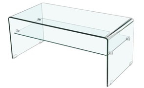 Buy Tempered Glass Coffee Table with Shelf at In Style Furniture Gallery - Contemporary Furniture Store in Mississauga ON