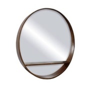 Buy Modern Round Mirror with shelf at In Style Furniture Gallery - Furniture Store Mississauga 