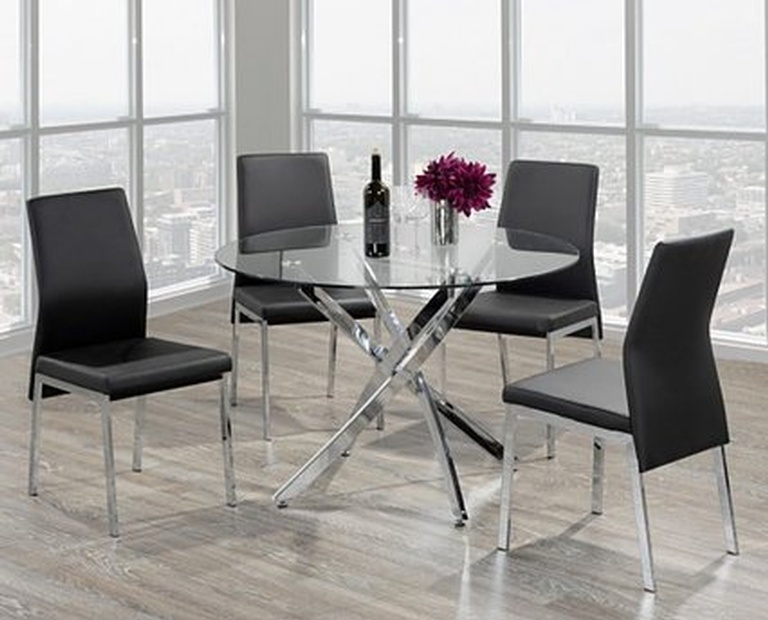 Buy Glass Top Dining Table Set - Modern Dining Sets Toronto at In Style Furniture Gallery