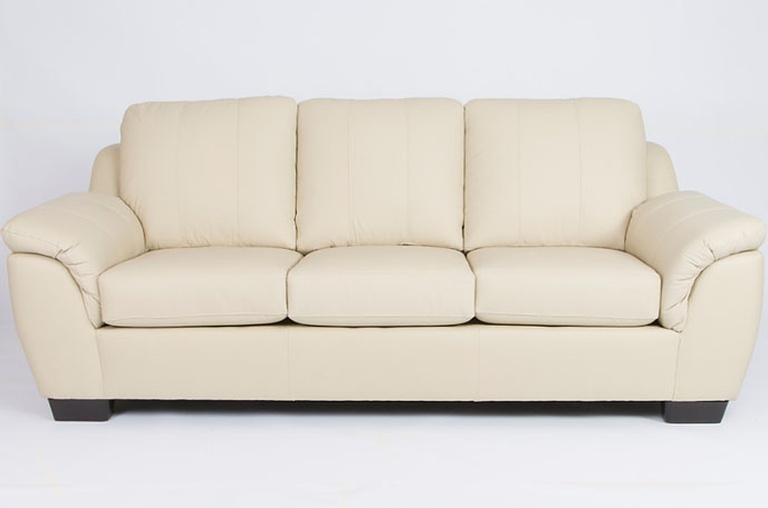 Buy 3 Seater Cream Leather Sofa - Modern Custom Sofa Hamilton at In Style Furniture Gallery