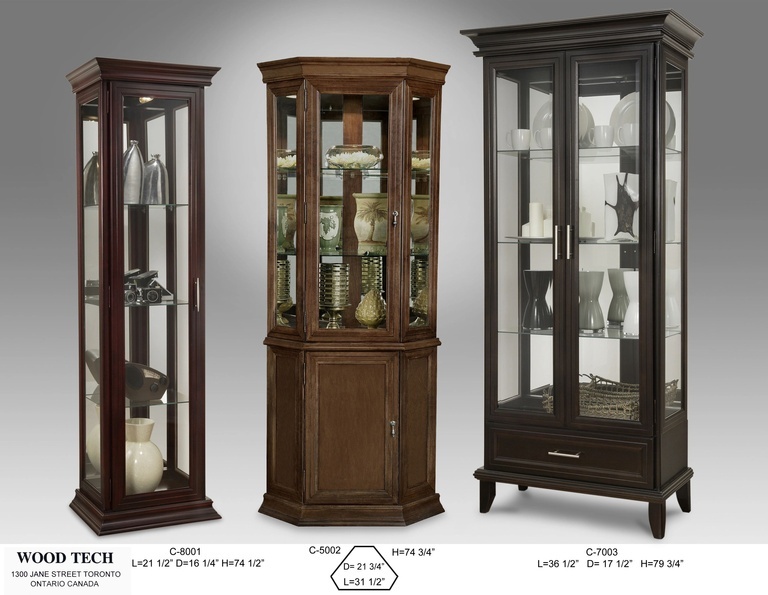Buy Espresso Curio Cabinet - Modern Furniture Burlington at In Style Furniture Gallery