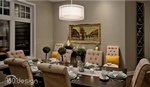 Dining Table with Upholstered Chairs - Modern Kitchen Interior Design Services Winnipeg by 180 Design
